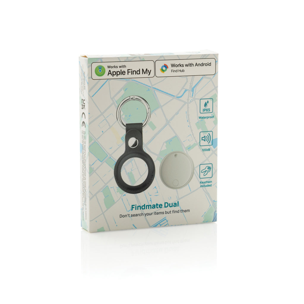 Findmate Dual RCS recycled plastic item finder IPX 5 - White