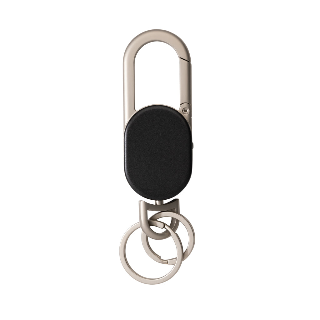 Keyfinder keychain with worldwide locating and USB C - Black