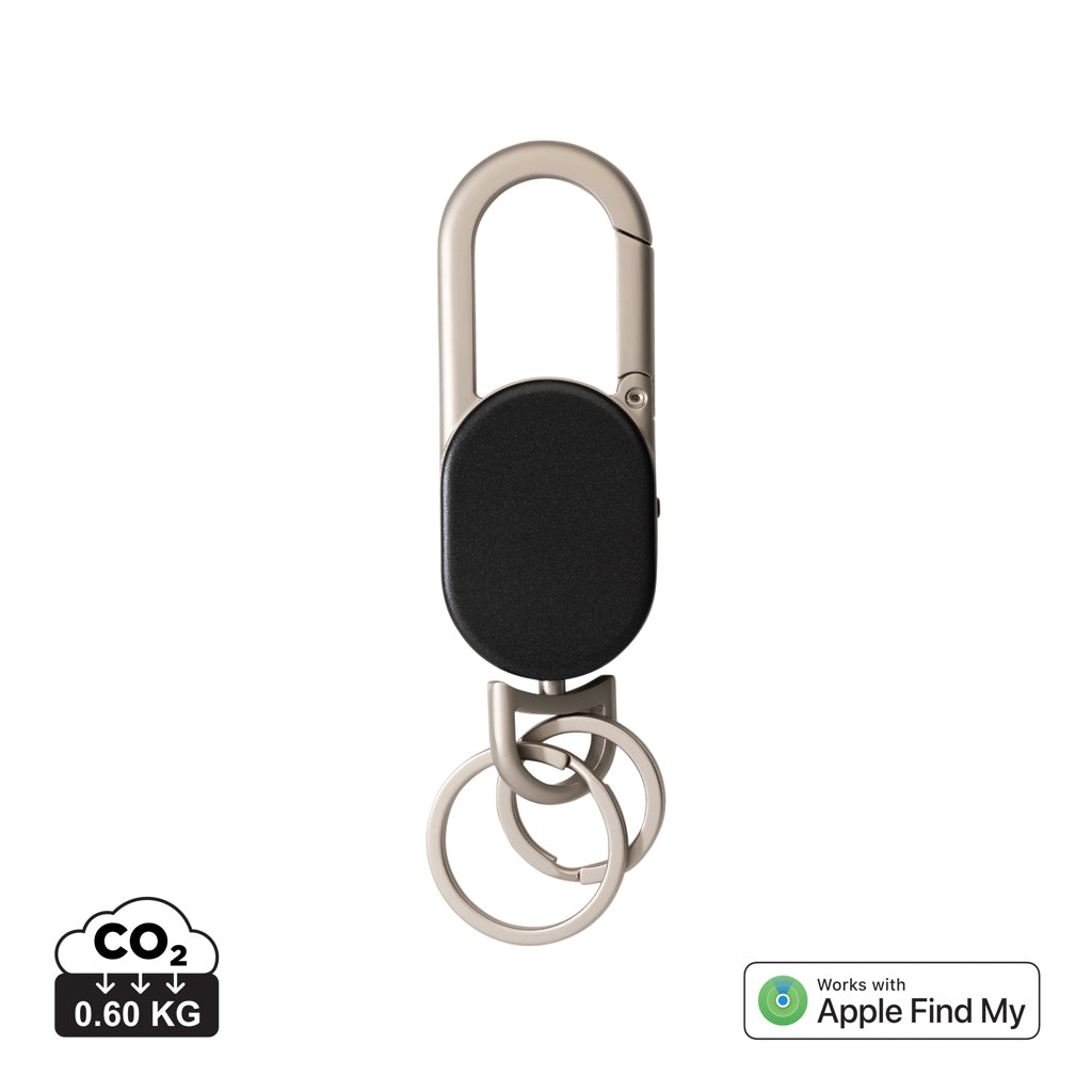 Keyfinder keychain with worldwide locating and USB C - Black
