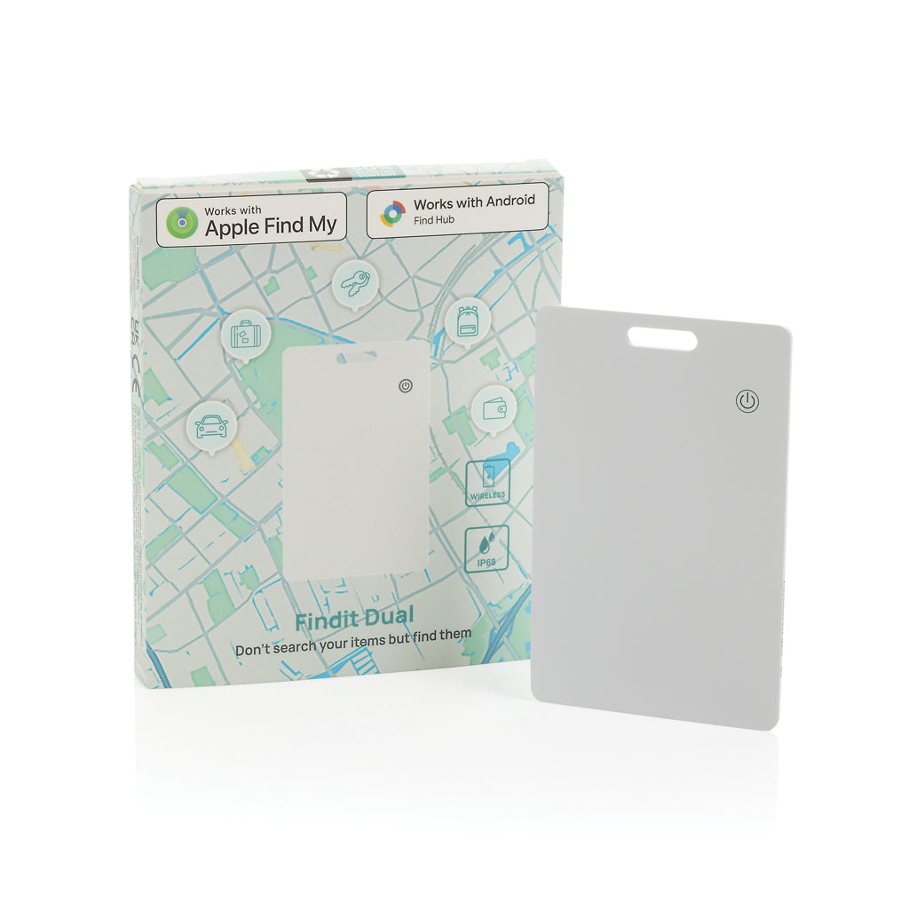 Findit Dual RCS rplastic ultra-thin finder card rechargeable - White