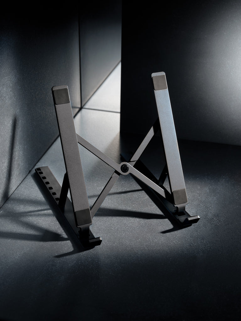 Terra RCS recycled aluminium universal laptop/tablet stand - Grey