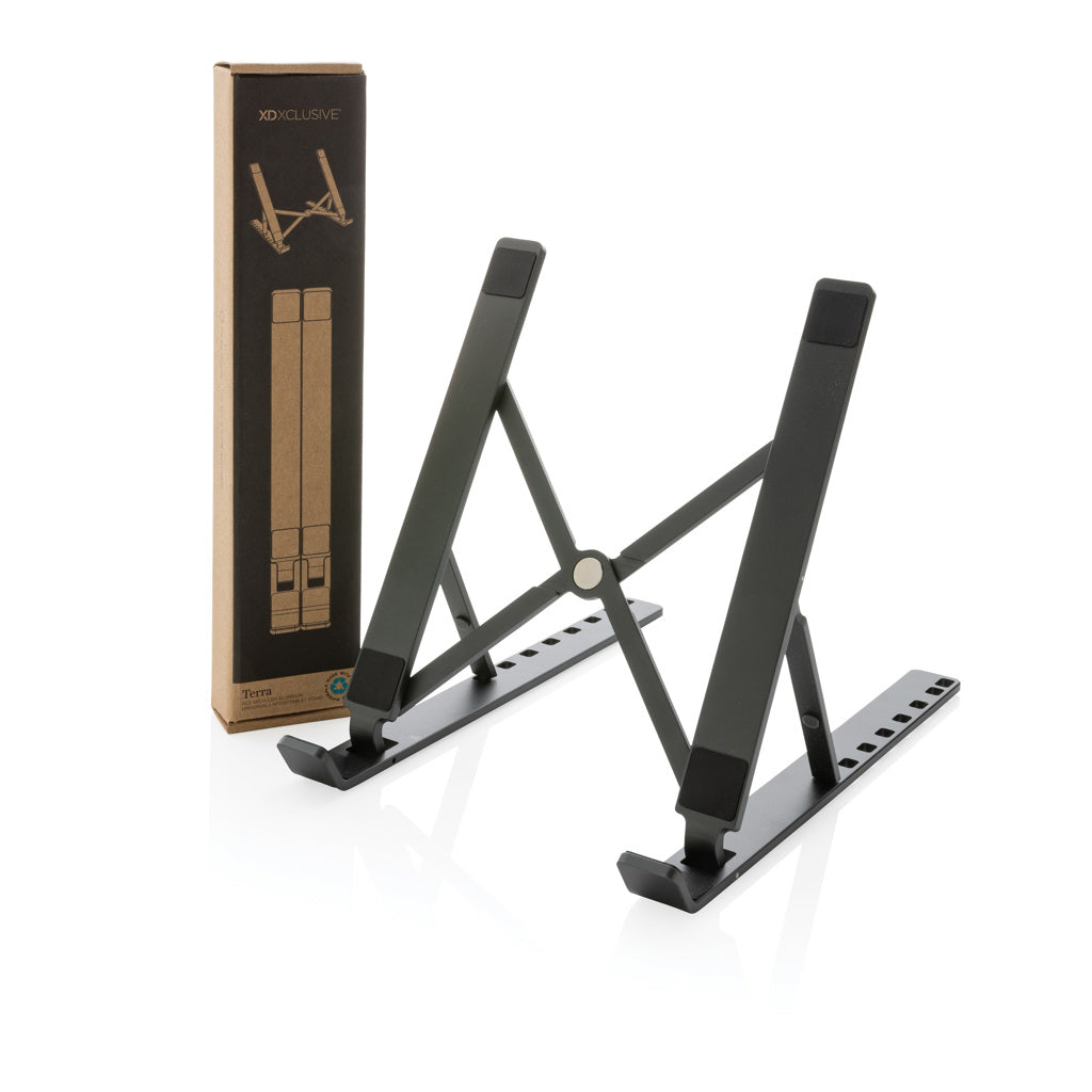 Terra RCS recycled aluminium universal laptop/tablet stand - Grey