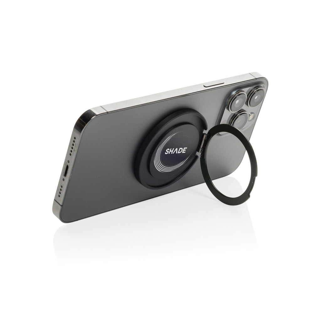 Terra Magnetic RCS rplastic magnetic phone holder with ring - Grey