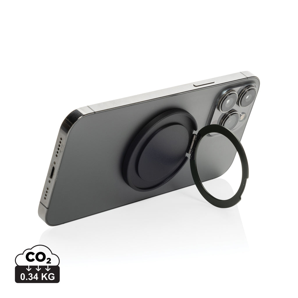 Terra Magnetic RCS rplastic magnetic phone holder with ring - Grey