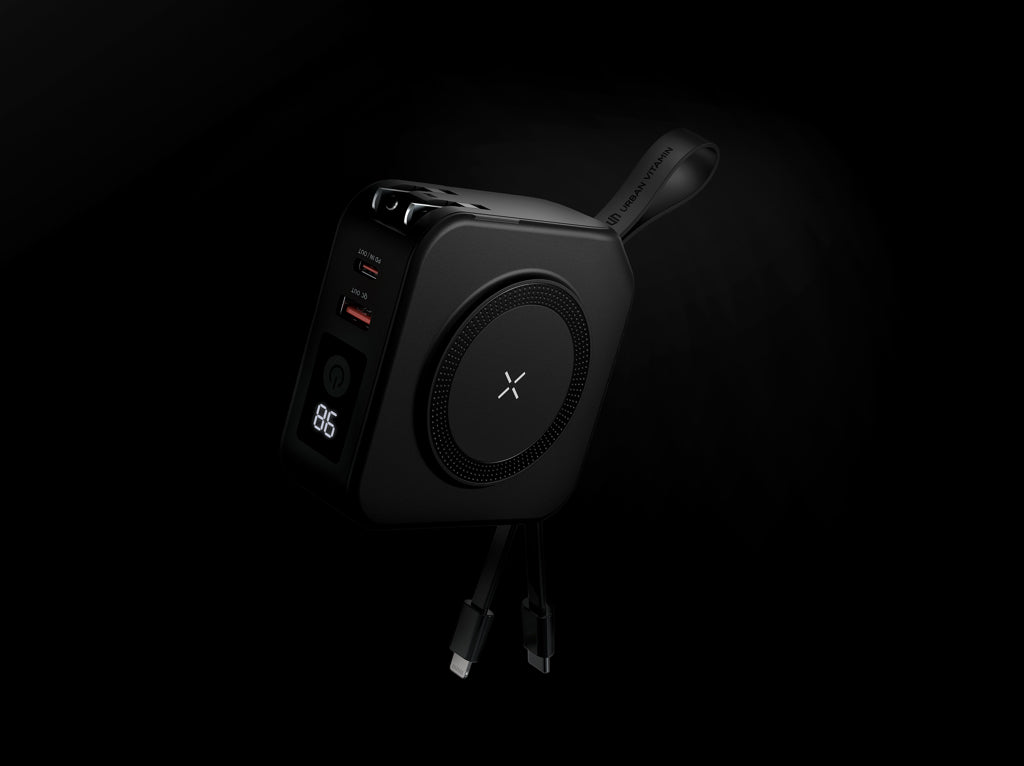 Urban Vitamin Saratoga 5 in 1 universal charger - Black