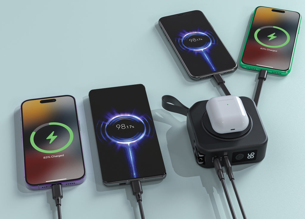 Urban Vitamin Saratoga 5 in 1 universal charger - Black