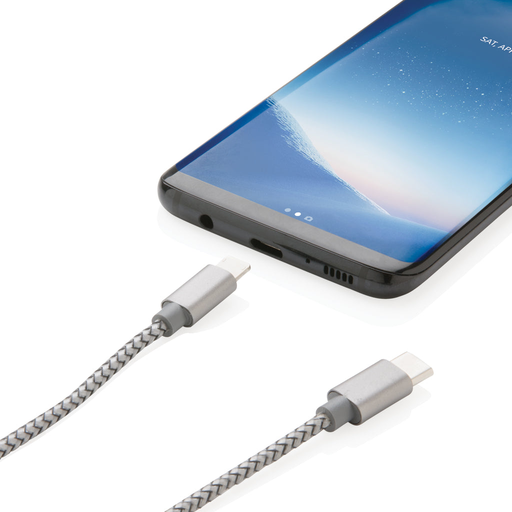 3-in-1 braided cable - Grey