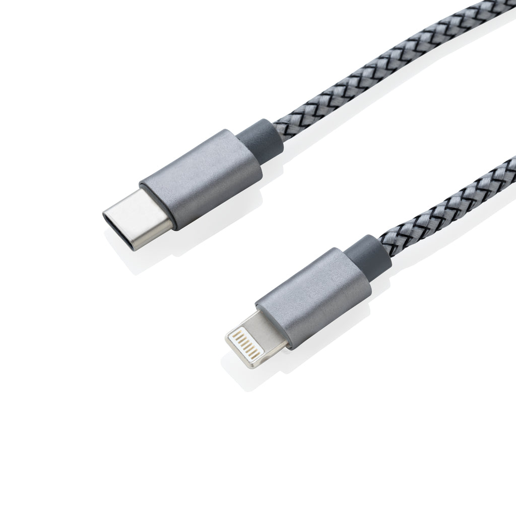 3-in-1 braided cable - Grey