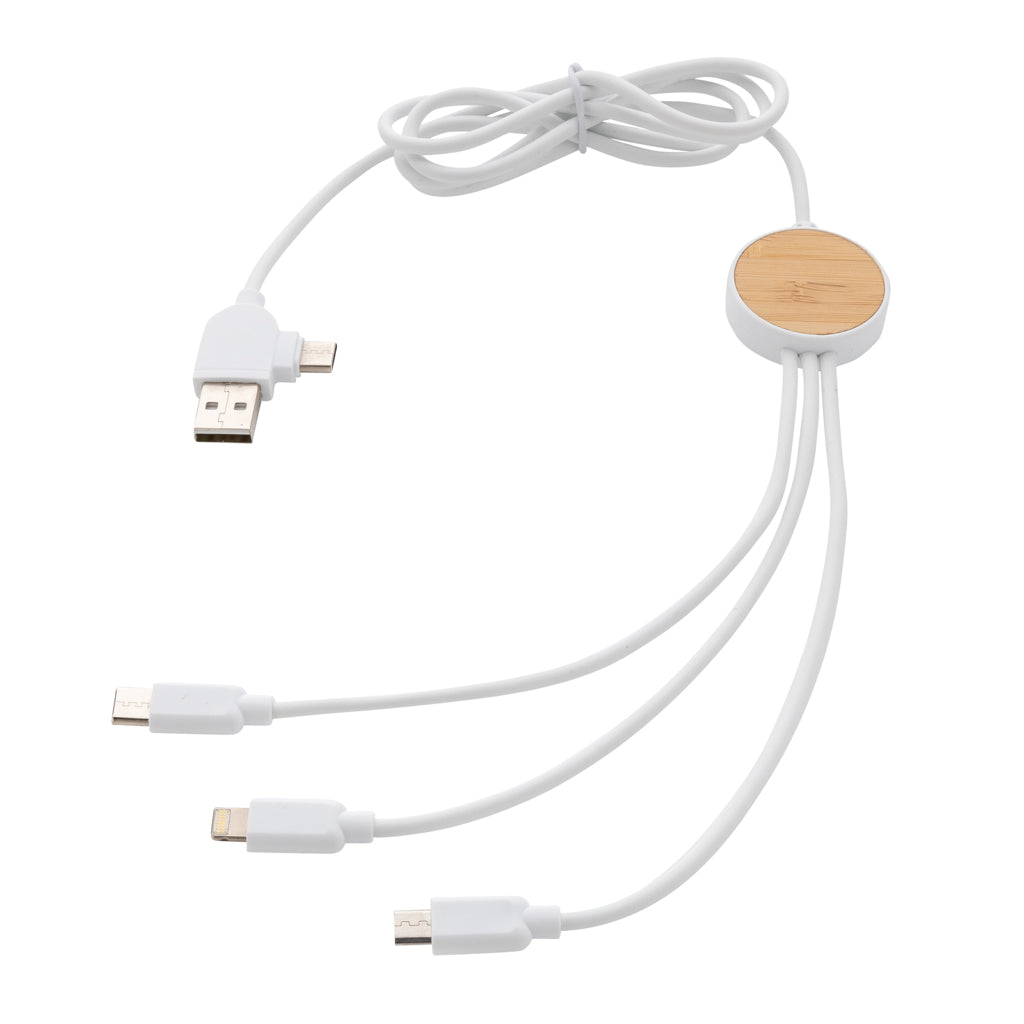 RCS recycled plastic Ontario 6-in-1 cable - White