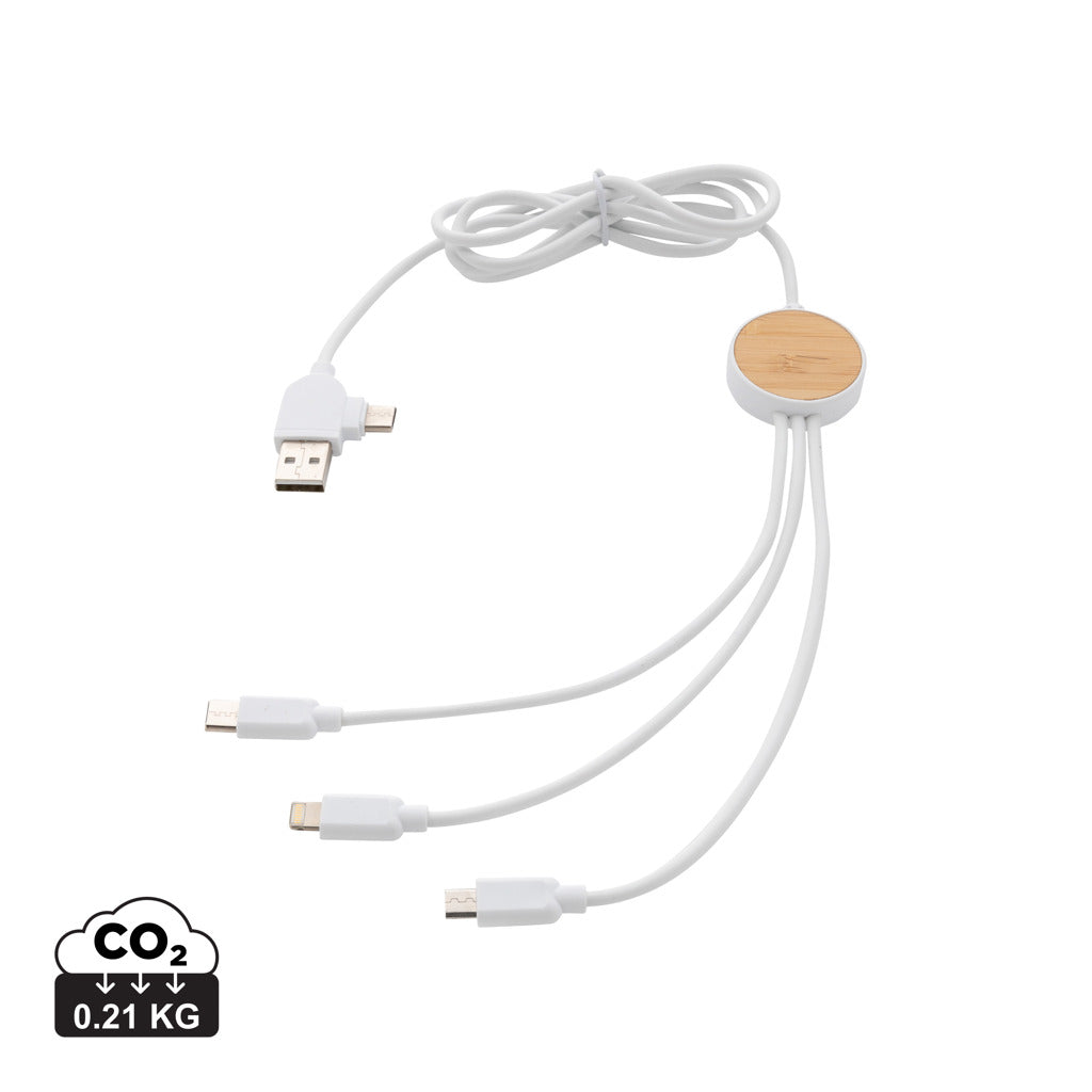 RCS recycled plastic Ontario 6-in-1 cable - White