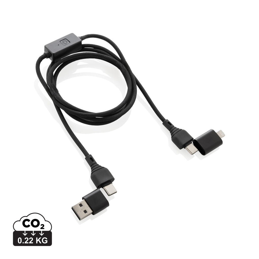 Datalock RCS recycled 60W hacking protection cable - Black