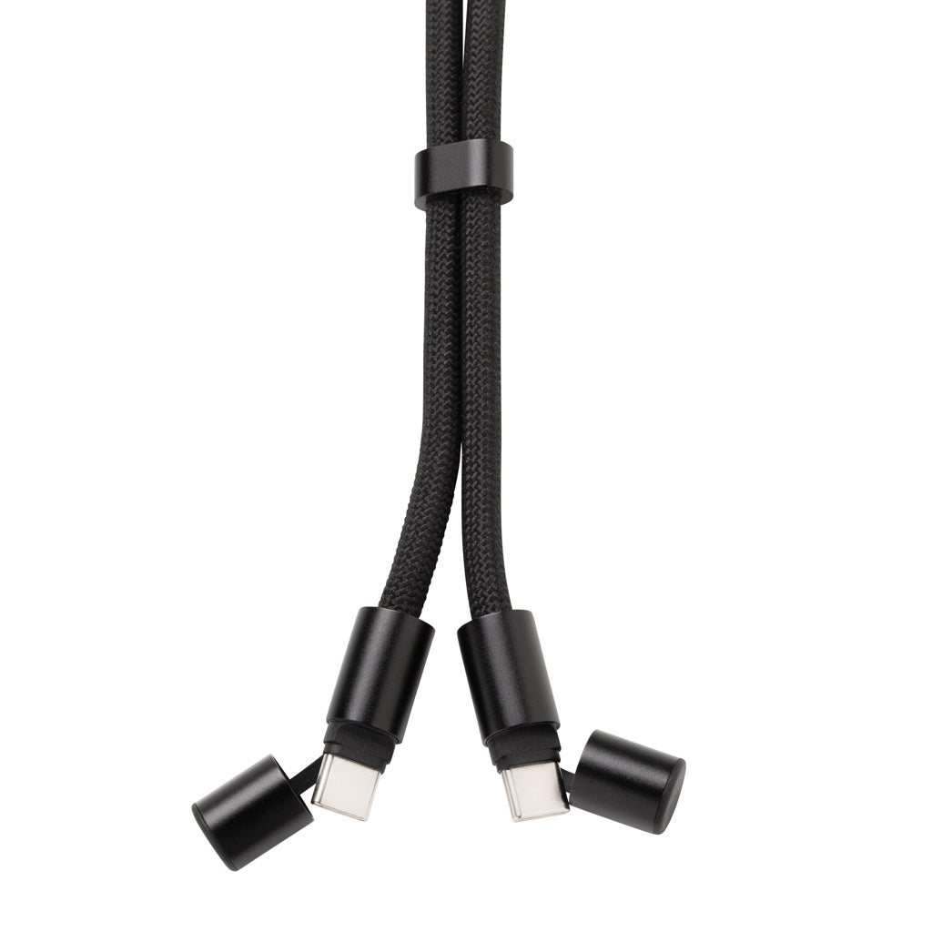 LoopAmp RCS RPET adjustable phone wrist strap 60W cable - Black