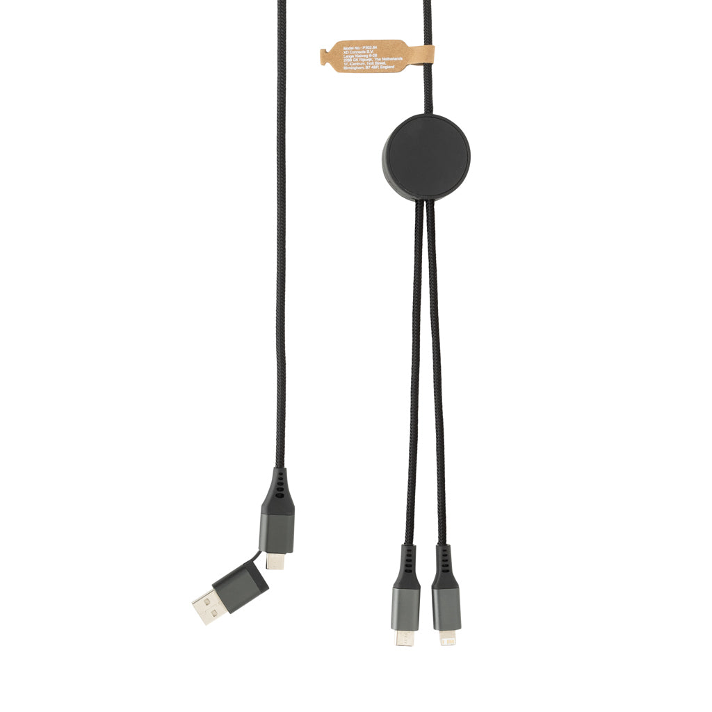 Terra RCS recycled PET 3 meter  4-in-1 cable - Grey