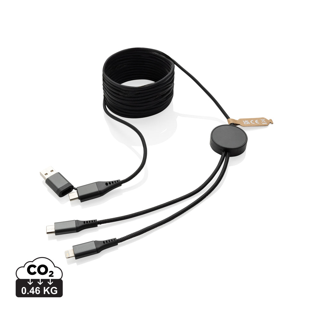 Terra RCS recycled PET 3 meter  4-in-1 cable - Grey
