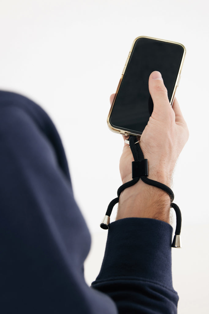 CarryLoop RCS recycled PET adjustable phone holder wristlet - Black