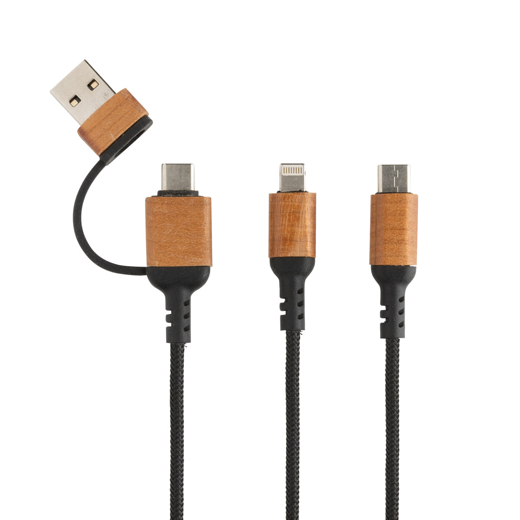 Ohio RCS certified recycled plastic 6-in-1 cable - Black