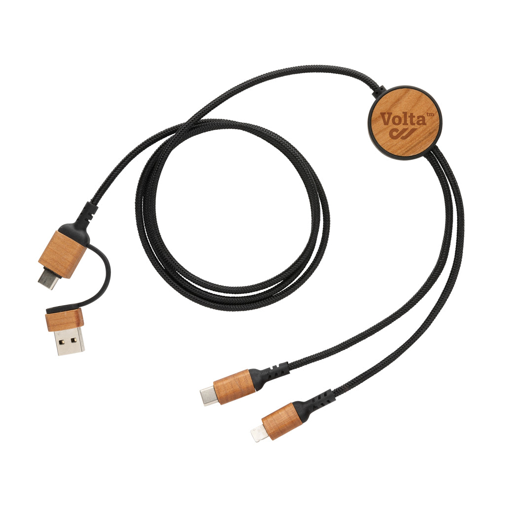 Ohio RCS certified recycled plastic 6-in-1 cable - Black