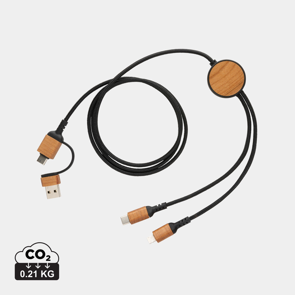 Ohio RCS certified recycled plastic 6-in-1 cable - Black