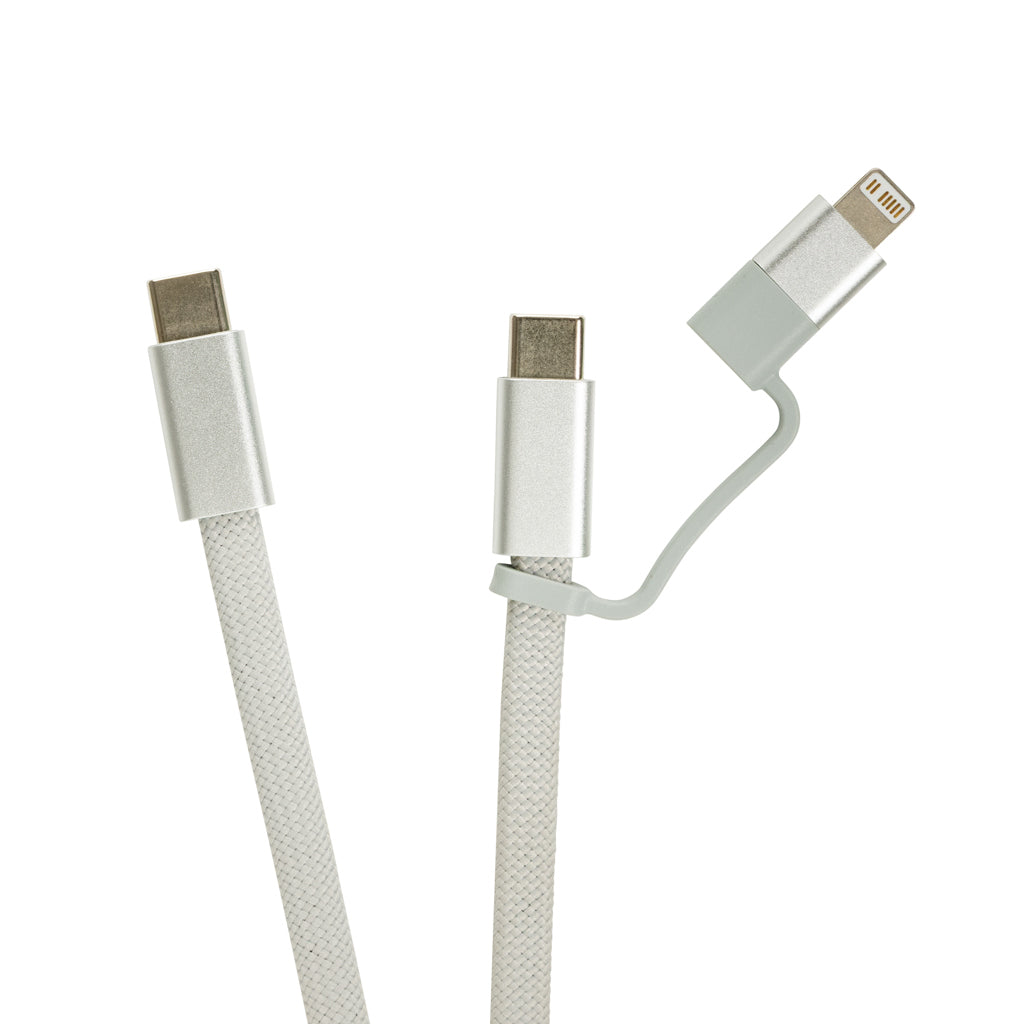 Arc RCS recycled Ultra-thin 60W 2 in 1 magnetic cable - Grey