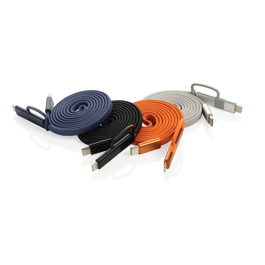 Arc RCS recycled Ultra-thin 60W 2 in 1 magnetic cable - Orange