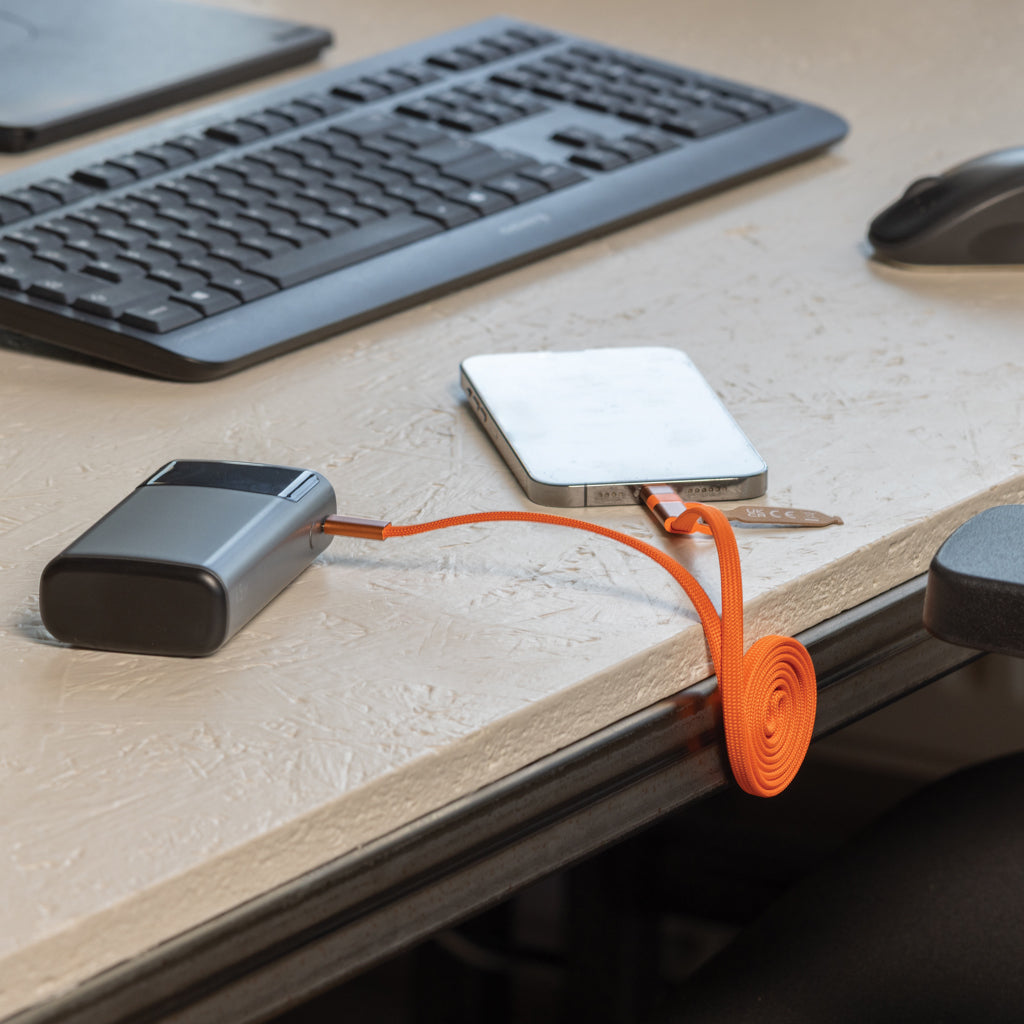 Arc RCS recycled Ultra-thin 60W 2 in 1 magnetic cable - Orange