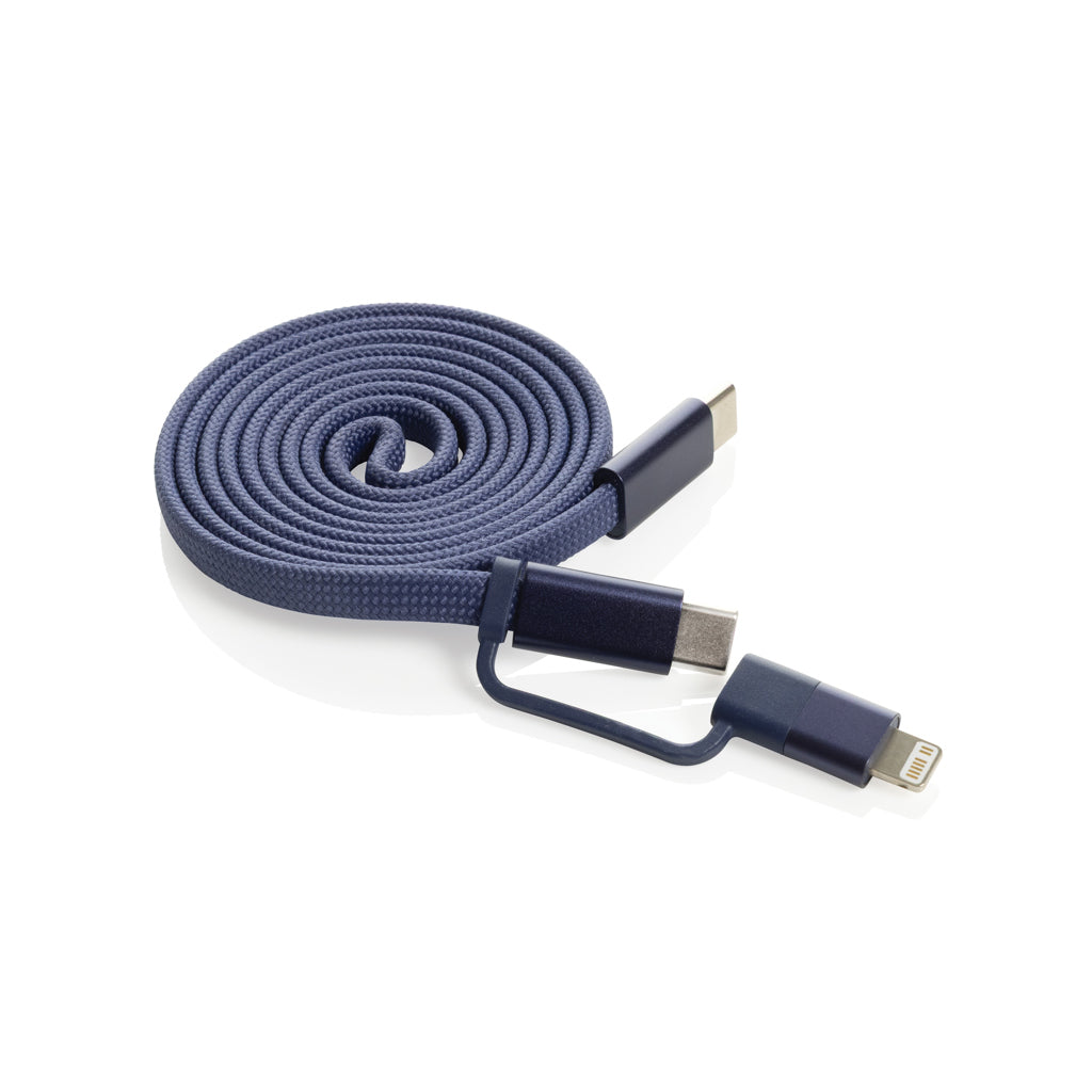 Arc RCS recycled Ultra-thin 60W 2 in 1 magnetic cable - Blue