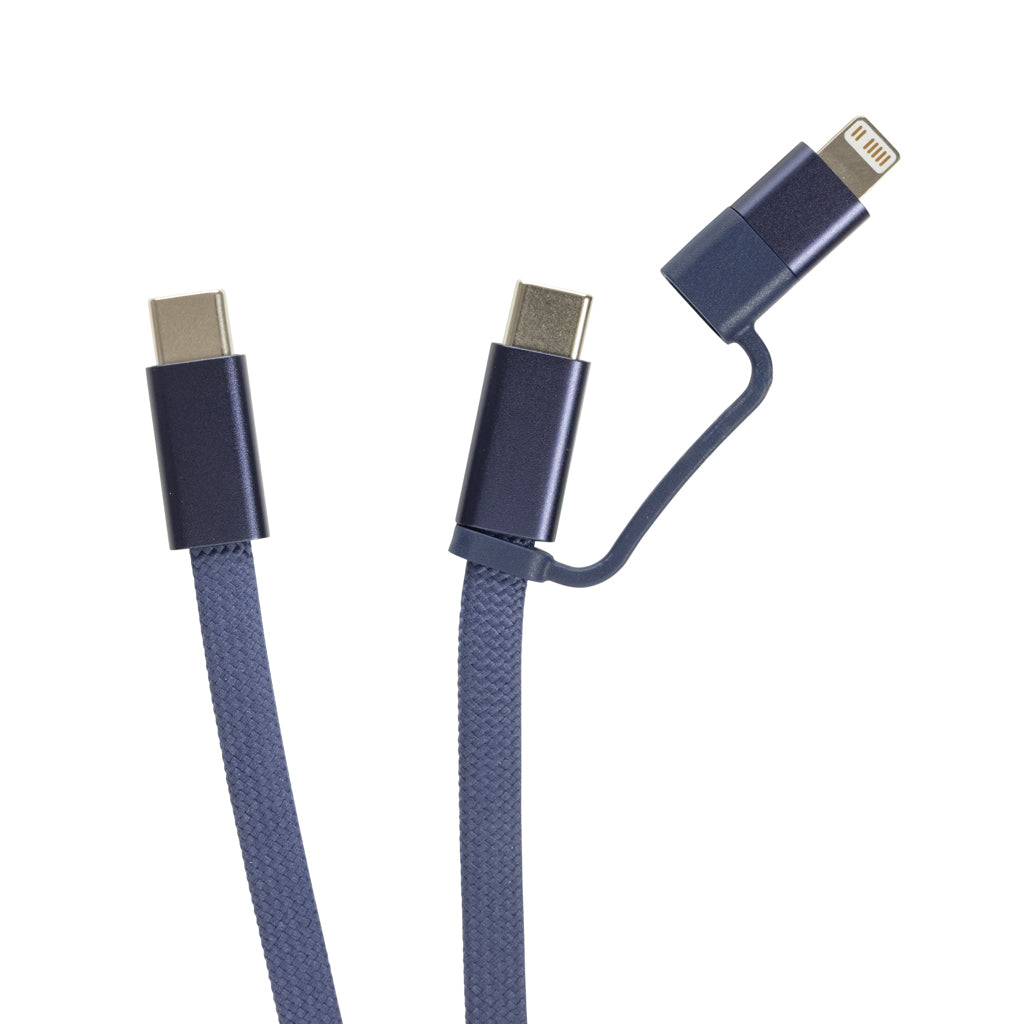 Arc RCS recycled Ultra-thin 60W 2 in 1 magnetic cable - Blue