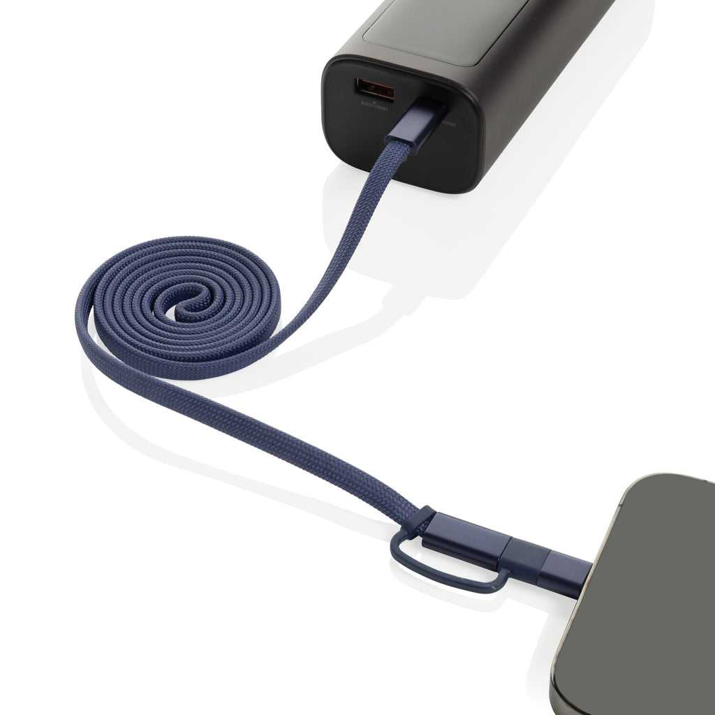 Arc RCS recycled Ultra-thin 60W 2 in 1 magnetic cable - Blue