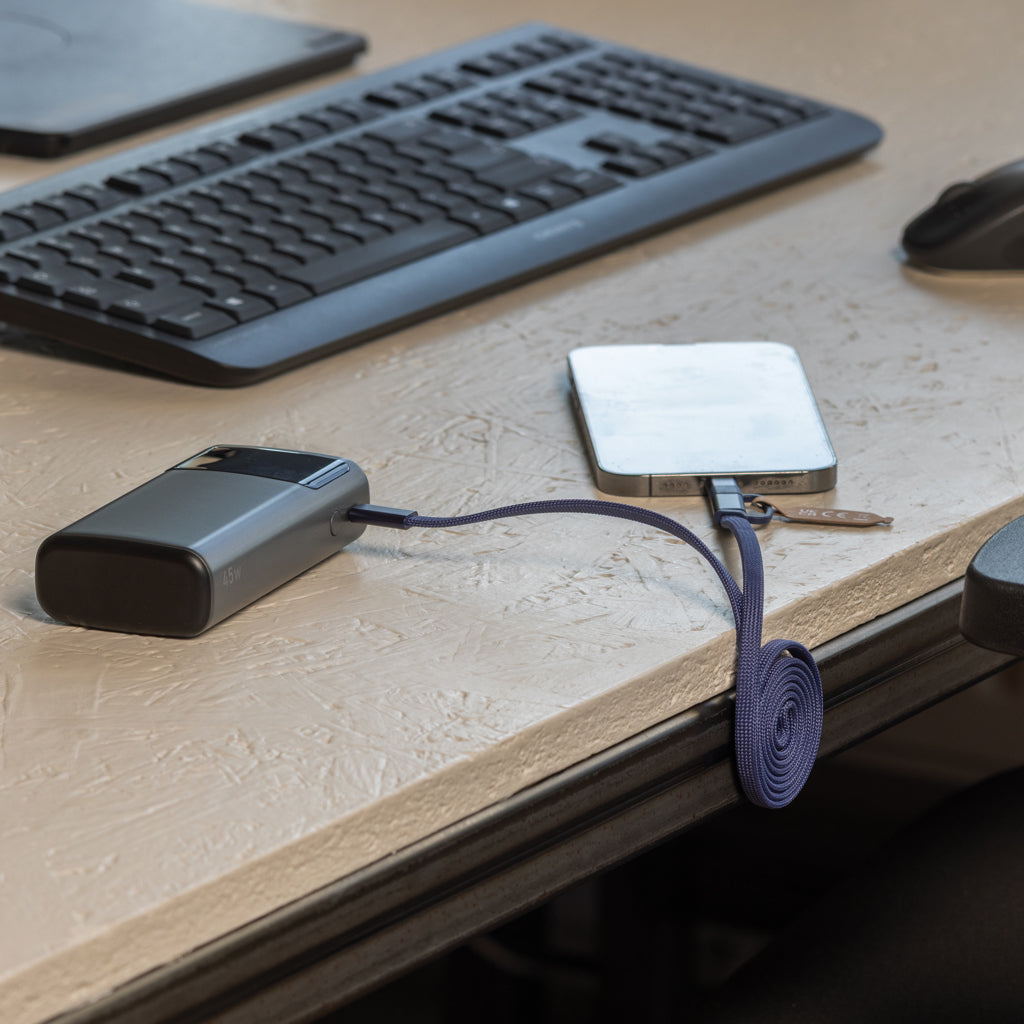 Arc RCS recycled Ultra-thin 60W 2 in 1 magnetic cable - Blue