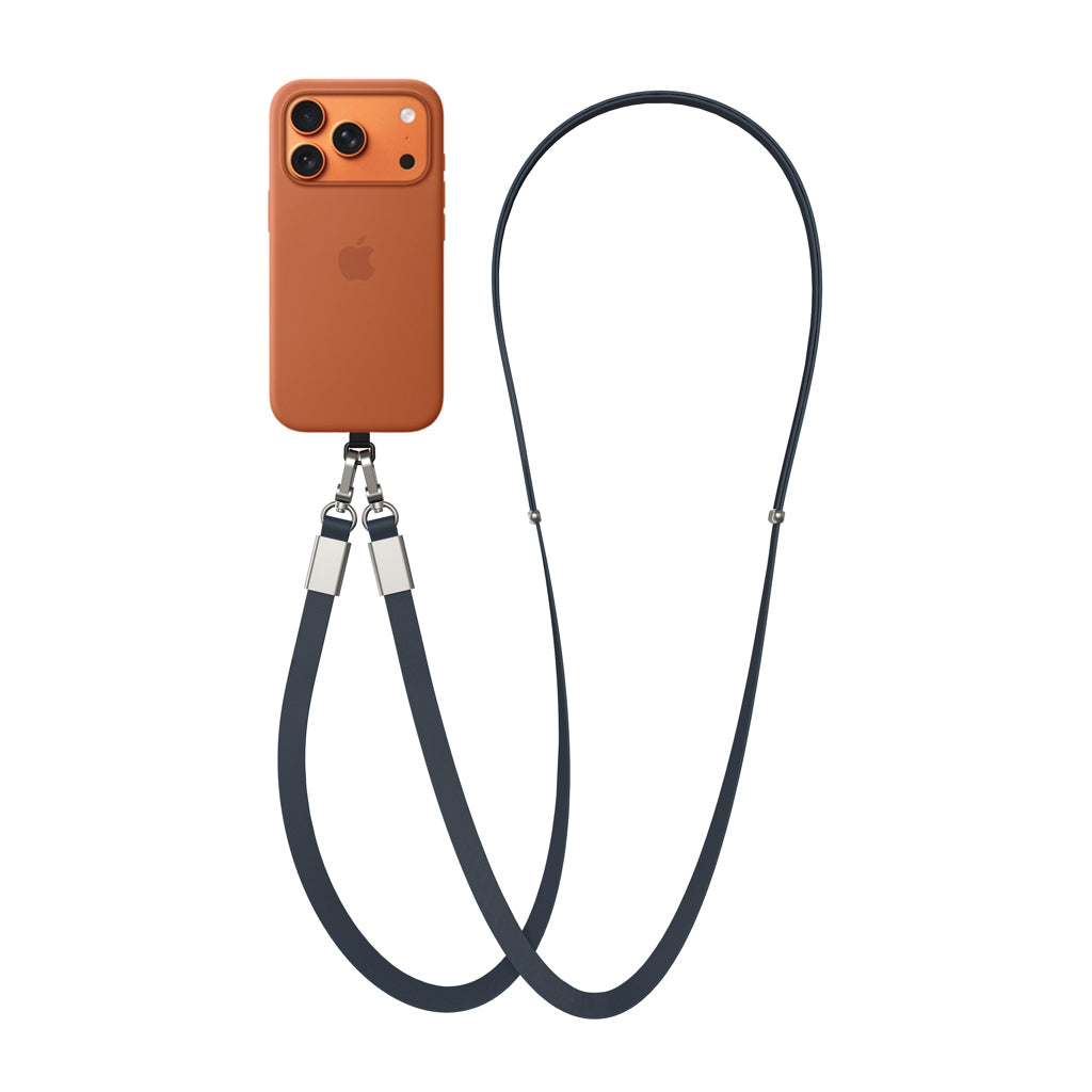 Nivo RCS recycled PET Crossbody lanyard - Navy