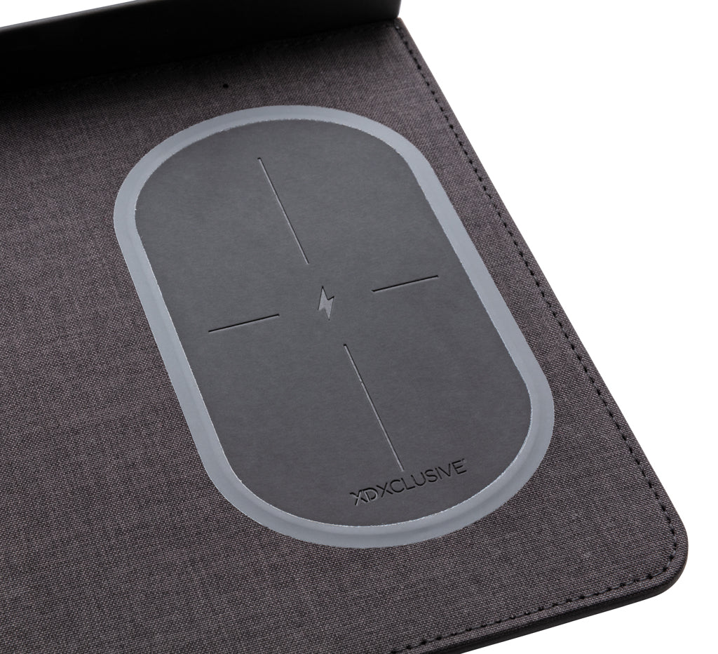 Air mousepad with 5W wireless charging and USB - Black