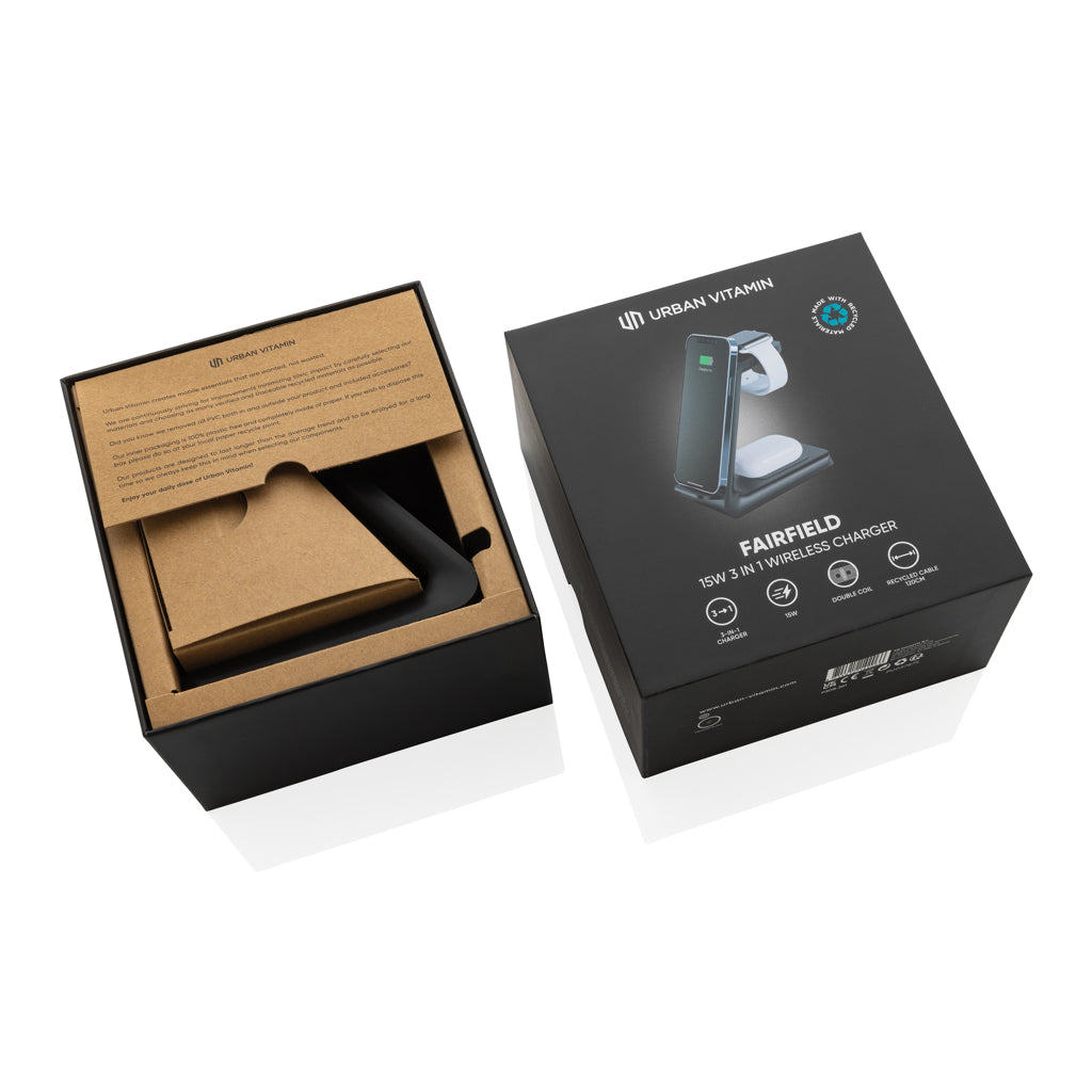 Urban Vitamin Fairfield 3 in1 RCS rplastic charger - Black