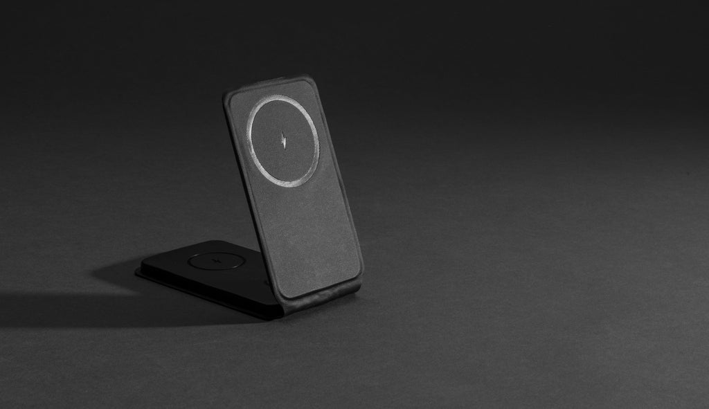 Swiss Peak RCS rPU 15W  3-in-1 magnetic wireless charger - Black
