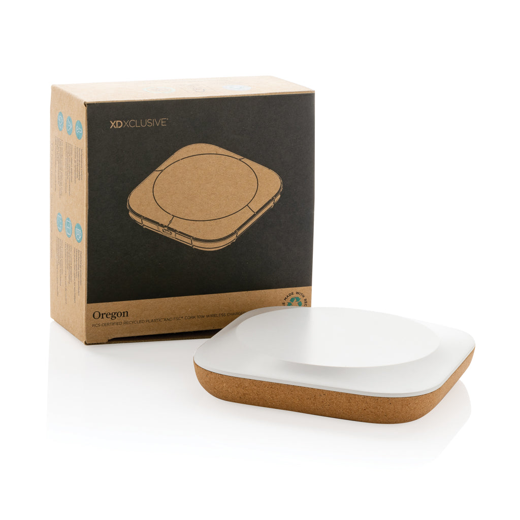 Oregon RCS recycled plastic and cork 10W wireless - Brown
