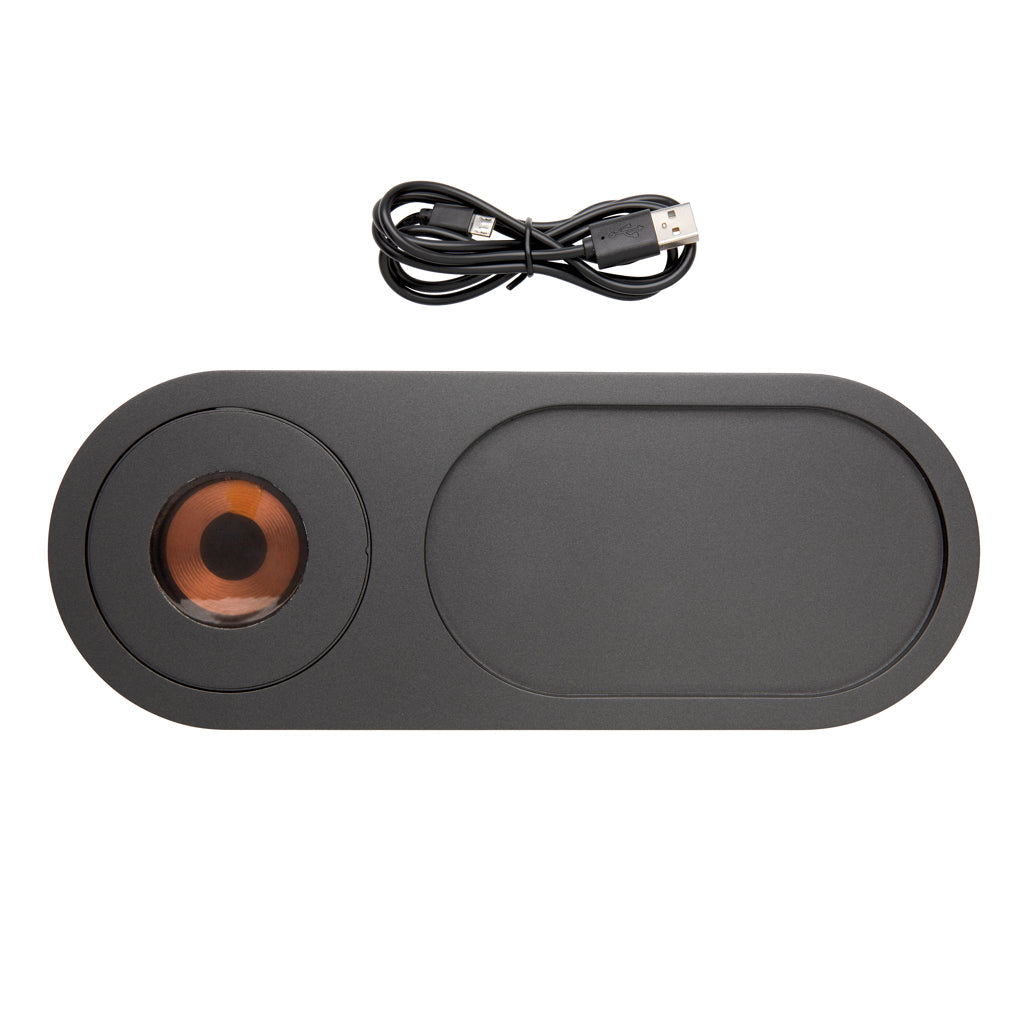 Encore 10W wireless charging valet tray - Black