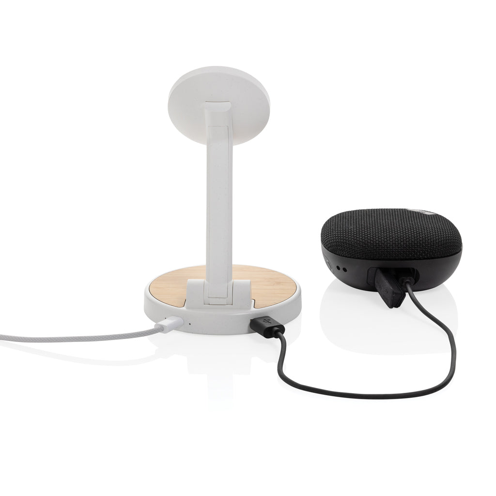 Ontario RCS rplastic 15W magnetic charging 2 in 1 stand - White