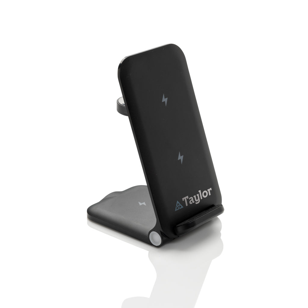 Powerpal 3 in 1 RCS recycled plastic 15W charger - Black