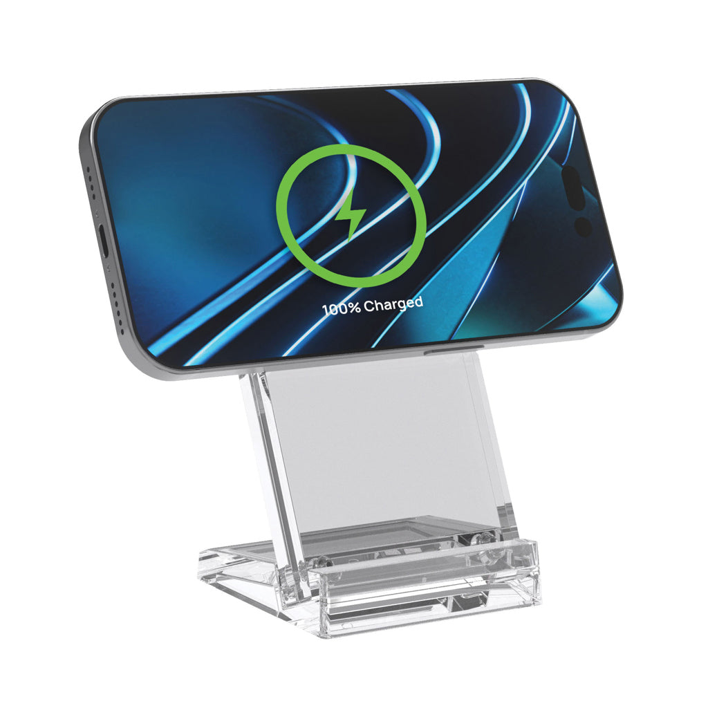 Magcharge 15W magnetic wireless charging stand - Transparent