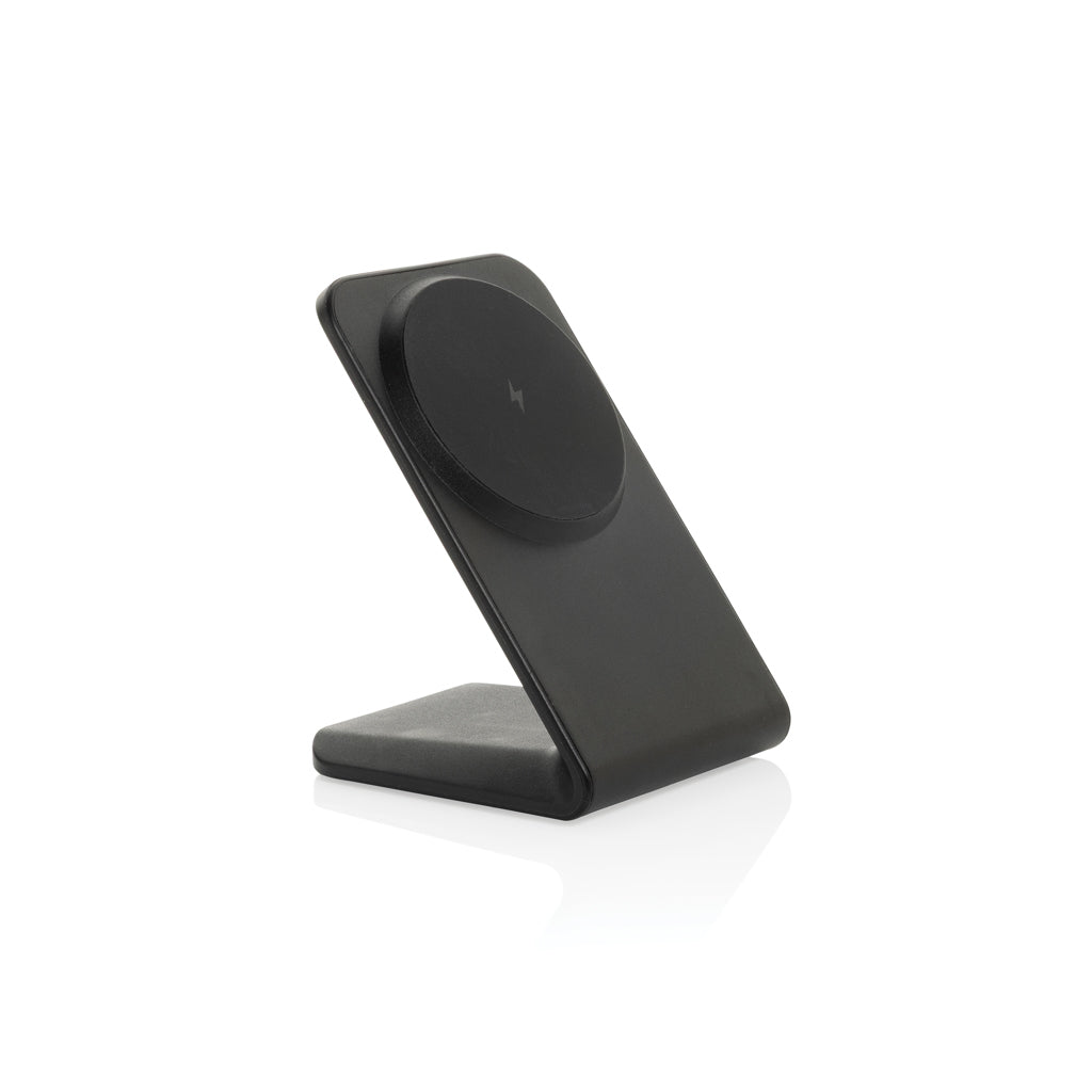 VoltPerch RCS recycled plastic 15W magnetic wireless charger - Black
