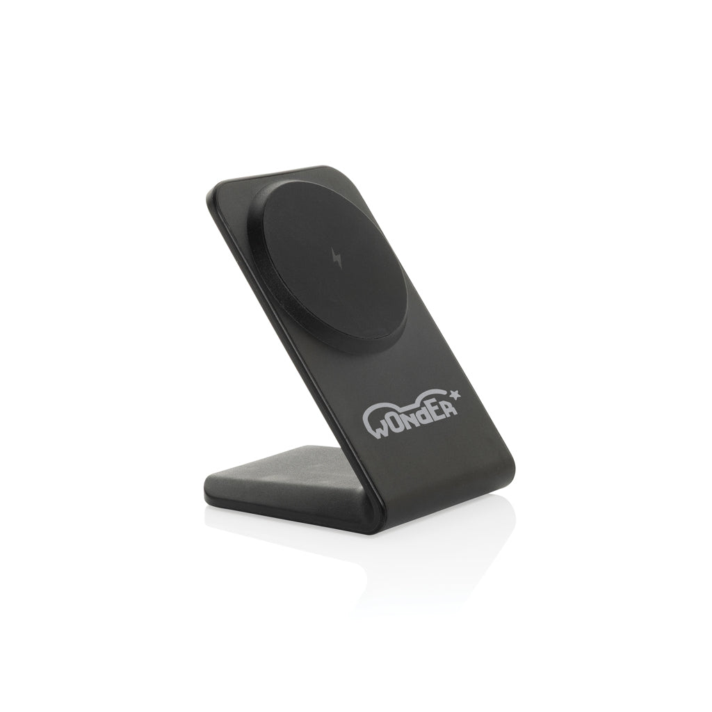 VoltPerch RCS recycled plastic 15W magnetic wireless charger - Black