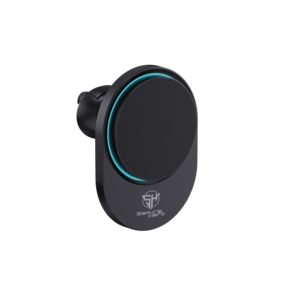 PowerCruze RCS rplastic 15W magnetic charging car holder - Black
