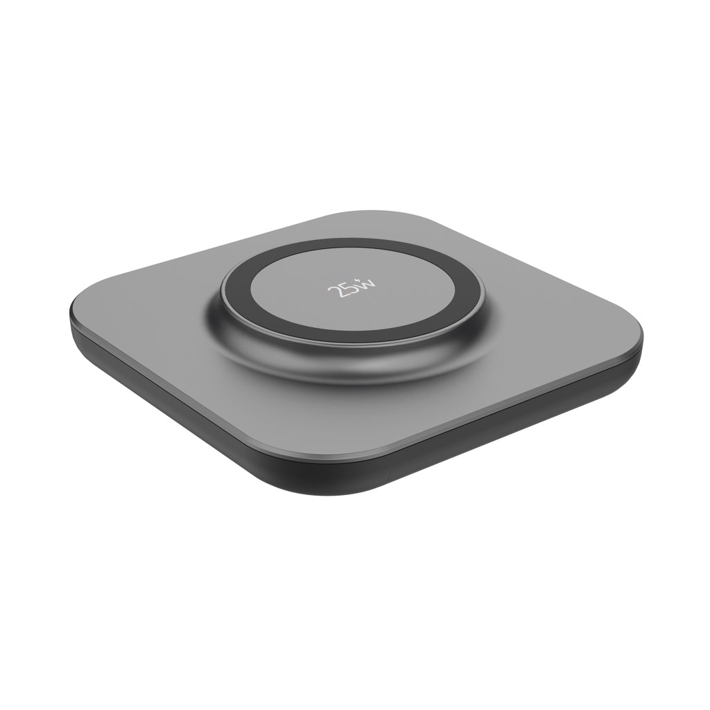 Quantum ultra-fast 25W magnetic wireless charging pad - Grey