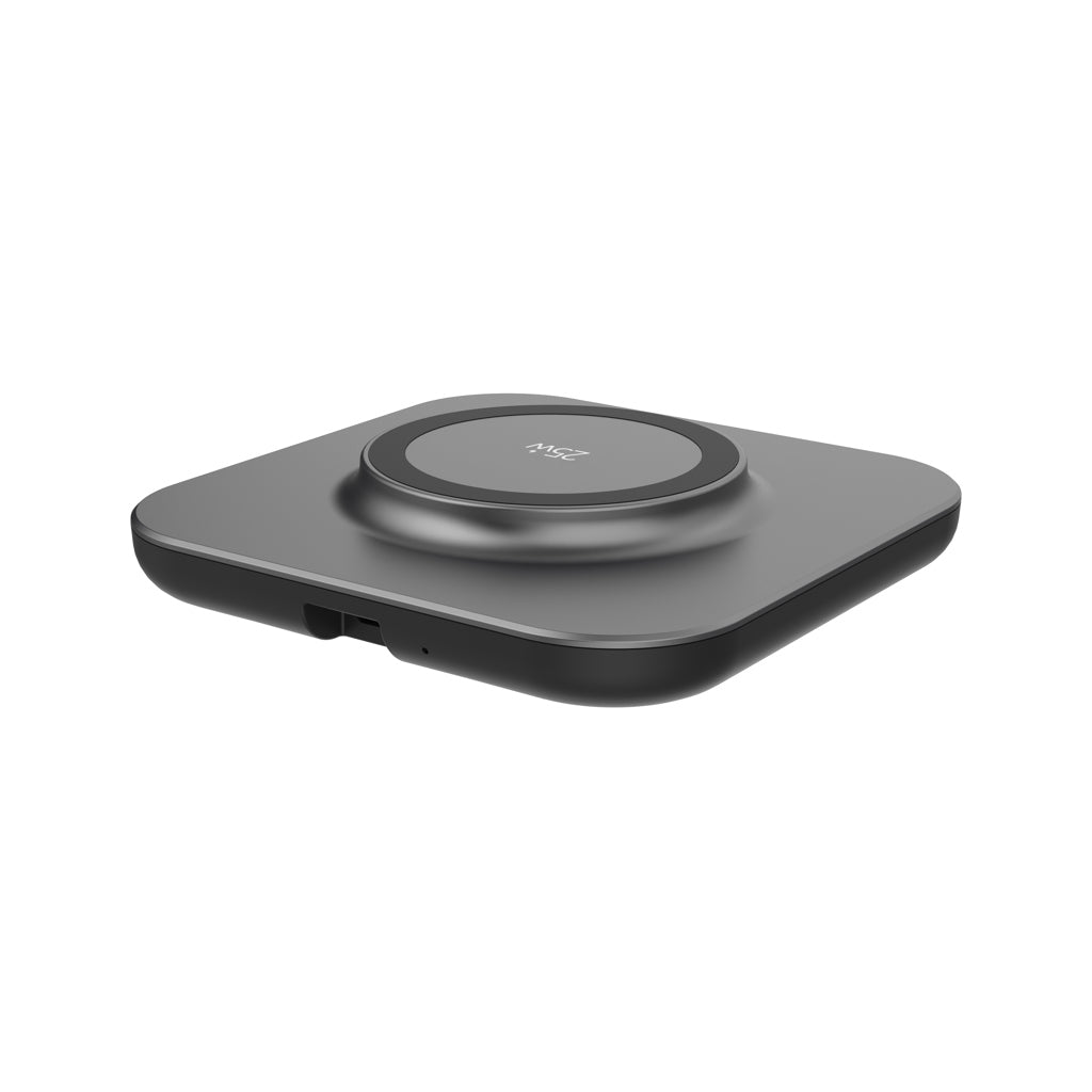 Quantum ultra-fast 25W magnetic wireless charging pad - Grey