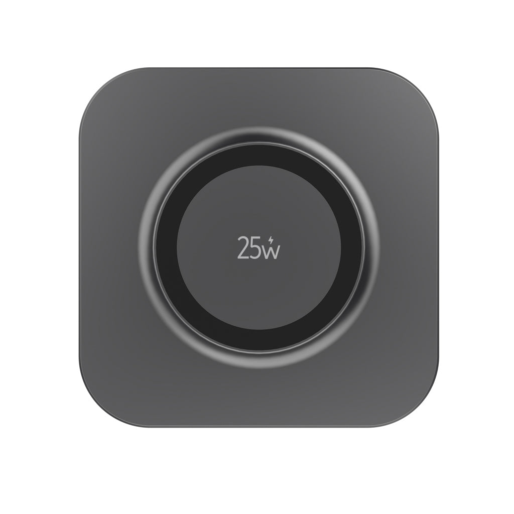 Quantum ultra-fast 25W magnetic wireless charging pad - Grey