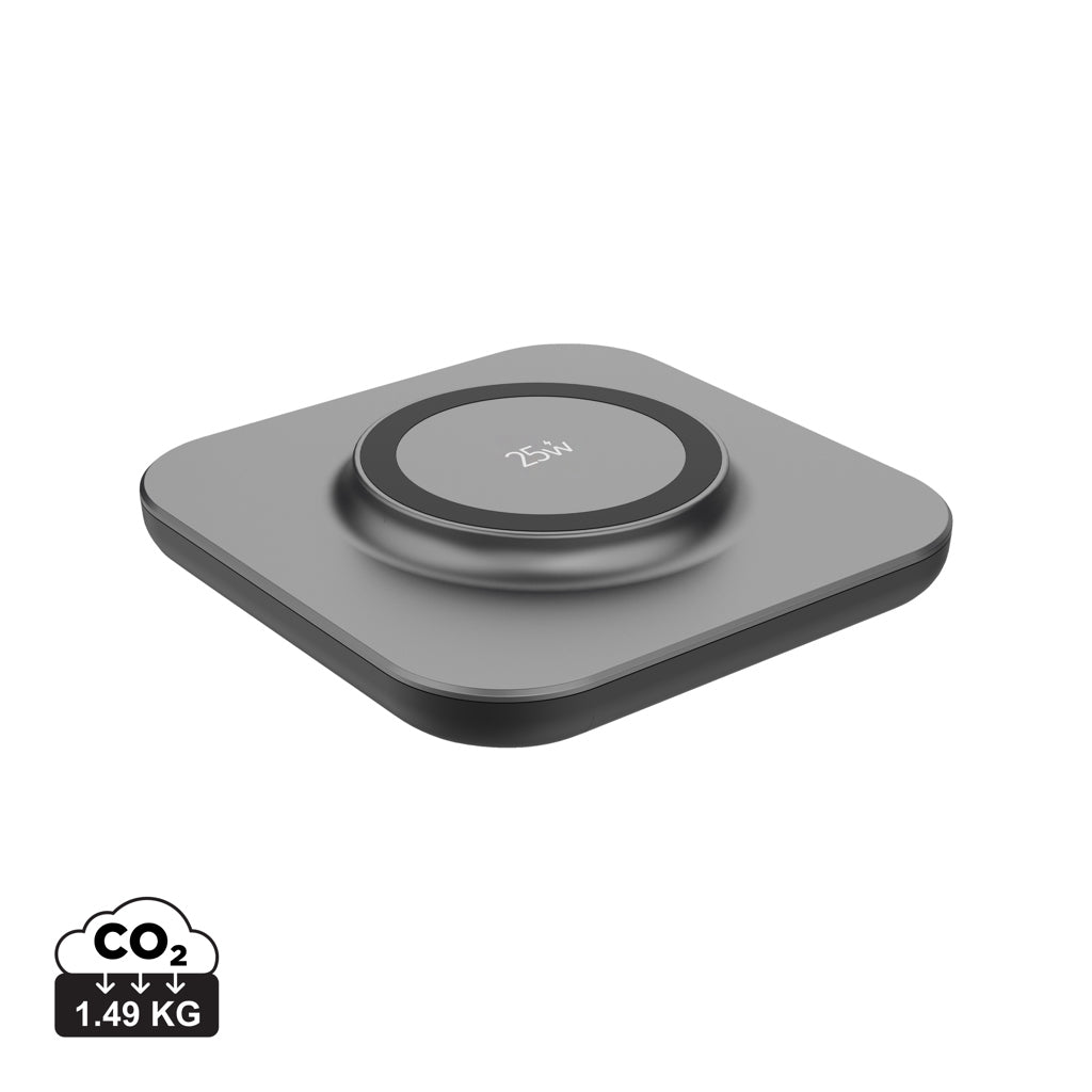 Quantum ultra-fast 25W magnetic wireless charging pad - Grey
