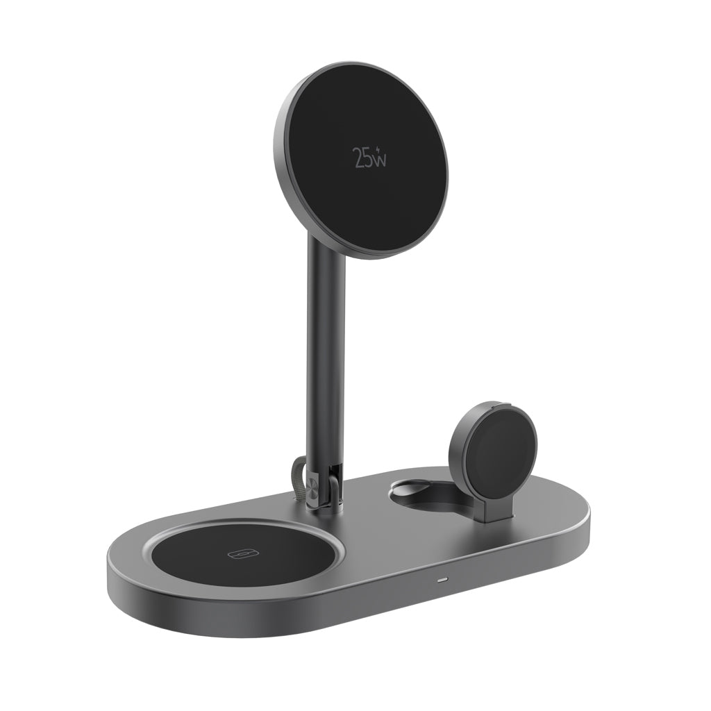 Quantum RCS ultra-fast 25W Magnetic desk wireless Charger - Grey
