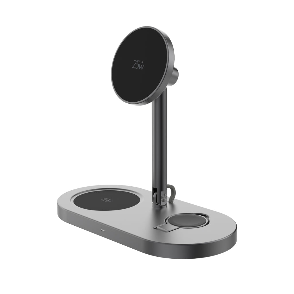 Quantum RCS ultra-fast 25W Magnetic desk wireless Charger - Grey
