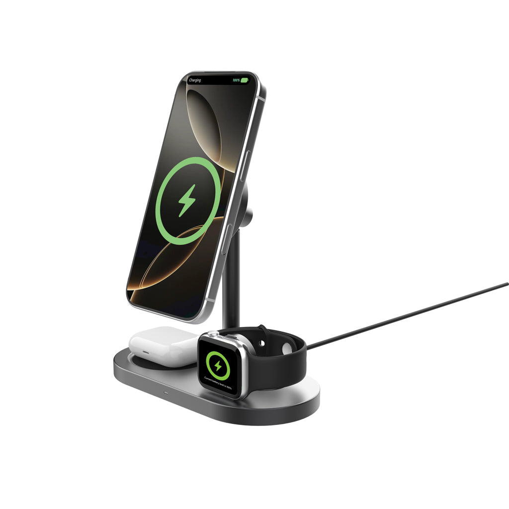 Quantum RCS ultra-fast 25W Magnetic desk wireless Charger - Grey