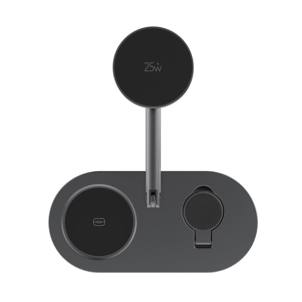 Quantum RCS ultra-fast 25W Magnetic desk wireless Charger - Grey