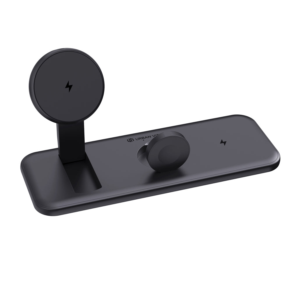 Urban Vitamin Torrance RCS 3 in 1 magnetic 15W charger - Black
